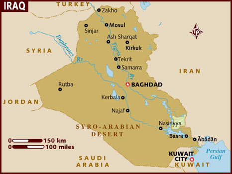 Data Recovery Iraq Map