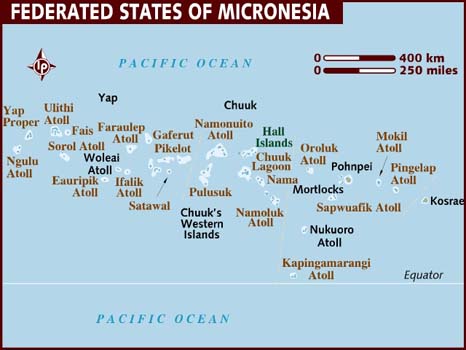 Data Recovery Micronesia map