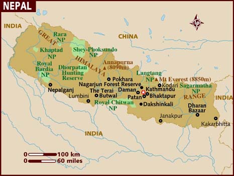 Data Recovery Nepal Map